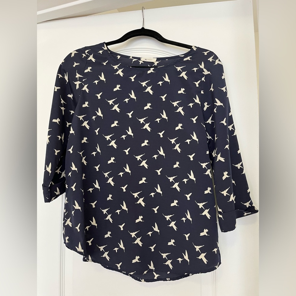 Everly Bird Print Top - XS